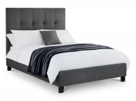 Julian Bowen Sorrento 4ft6 Double Grey Linen Fabric Bed Frame Thumbnail