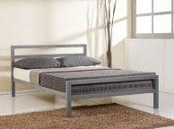 Time Living City Block 4ft Small Double Grey Metal Bed Frame Thumbnail