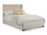 Julian Bowen Geneva 5ft Kingsize Pearl Fabric Bed Frame Thumbnail
