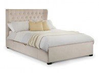 Julian Bowen Geneva 5ft Kingsize Pearl Fabric Storage Bed Frame Thumbnail