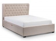 Julian Bowen Geneva 5ft Kingsize Pearl Fabric Storage Bed Frame Thumbnail