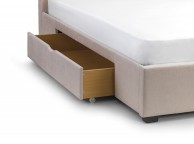 Julian Bowen Geneva 5ft Kingsize Pearl Fabric Storage Bed Frame Thumbnail