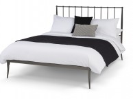 Serene Saturn 6ft Super Kingsize Black Nickel Metal Bed Frame Thumbnail