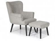 Serene Oban Grey Fabric Chair And Stool Thumbnail