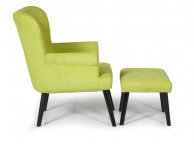 Serene Oban Green Fabric Chair And Stool Thumbnail