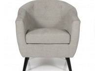 Serene Evie Grey Fabric Tub Chair Thumbnail