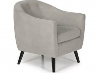 Serene Evie Grey Fabric Tub Chair Thumbnail