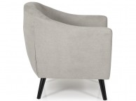 Serene Evie Grey Fabric Tub Chair Thumbnail