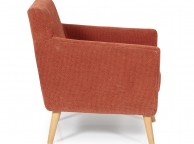 Serene Kelso Orange Fabric Tub Chair Thumbnail