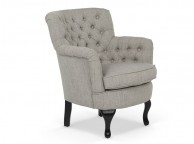 Serene Irvine Grey Fabric Chair Thumbnail