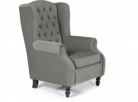 Serene Perth Grey Fabric Chair Thumbnail