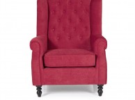 Serene Perth Red Fabric Chair Thumbnail