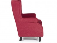 Serene Perth Red Fabric Chair Thumbnail