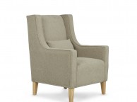 Serene Leven Sage Fabric Chair And Footstool Thumbnail
