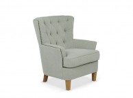 Serene Selkirk Duck Egg Fabric Chair Thumbnail