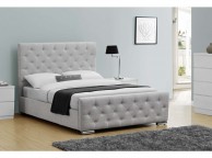 Sleep Design Buckingham 5ft Kingsize Grey Fabric Bed Frame Thumbnail
