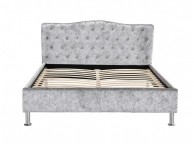 Sleep Design Sandringham 5ft Kingsize Crushed Silver Velvet Bed Frame Thumbnail