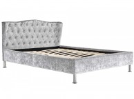 Sleep Design Sandringham 5ft Kingsize Crushed Silver Velvet Bed Frame Thumbnail