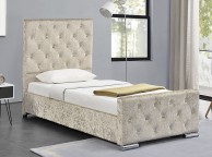 Sleep Design Beaumont 3ft Single Crushed Gold Velvet Storage Bed