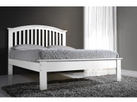 Flintshire Leeswood 5ft Kingsize White Wooden Bed Thumbnail