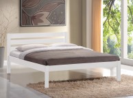 Flintshire Eco 4ft6 Double White Wooden Bed In A Box Thumbnail