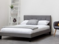 Sleep Design Blenheim 5ft Kingsize Grey Fabric Bed Frame Thumbnail