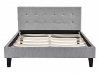 Sleep Design Blenheim 5ft Kingsize Grey Fabric Bed Frame Thumbnail