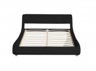 Sleep Design Madrid 5ft Kingsize Black Faux Leather Bed Frame Thumbnail