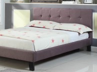 Sleep Design Blenheim 4ft6 Double Brown Fabric Bed Frame Thumbnail