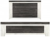 Sleep Design Chelford 4ft6 Double White And Ash Grey Wooden Bed Frame Thumbnail