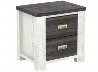 Sleep Design Chelford White And Grey Bedside Thumbnail