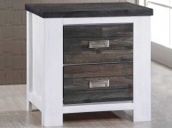 Sleep Design Chelford White And Grey Bedside Thumbnail