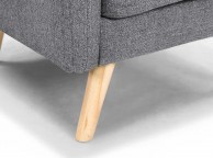 Sleep Design Blithfield Charcoal Grey Fabric Chair And Footstool Thumbnail