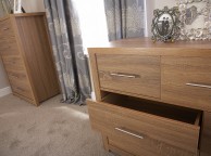 GFW Havana 4 Plus 3 Drawer Oak Finish Chest Thumbnail