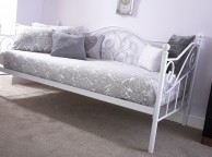 GFW Madison 3ft Single White Metal Day Bed Thumbnail