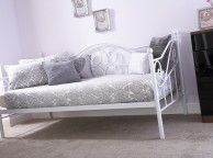 GFW Madison 3ft Single White Metal Day Bed Thumbnail