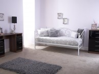 GFW Madison 3ft Single White Metal Day Bed Thumbnail