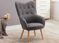 Sleep Design Coven Charcoal Grey Fabric Chair Thumbnail