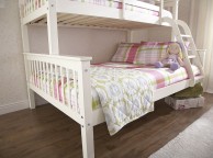 GFW Novaro White Wooden Trio Triple Sleeper Bunk Bed Thumbnail