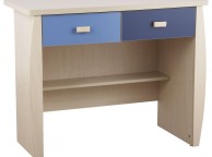 GFW Sydney 2 Drawer Desk with Blue Detailing Thumbnail