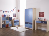 GFW Sydney 3+2 Chest of Drawers with Blue Detailing Thumbnail