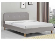 Sleep Design Woburn 5ft Kingsize Grey Fabric Bed Frame Thumbnail