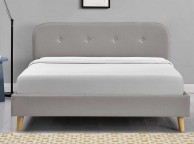 Sleep Design Woburn 5ft Kingsize Grey Fabric Bed Frame Thumbnail