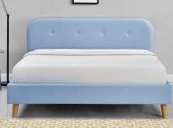 Sleep Design Woburn 5ft Kingsize Blue Fabric Bed Frame Thumbnail