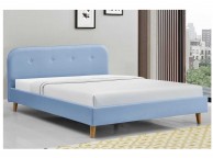 Sleep Design Woburn 5ft Kingsize Blue Fabric Bed Frame Thumbnail
