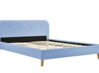 Sleep Design Woburn 5ft Kingsize Blue Fabric Bed Frame Thumbnail