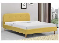Sleep Design Woburn 5ft Kingsize Yellow Fabric Bed Frame Thumbnail