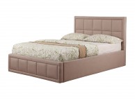 Sweet Dreams Sia 4ft Small Double Dark Tan Fabric Ottoman Bed Frame Thumbnail