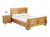 Sweet Dreams Jackdaw 5ft Kingsize Oak Finish Wooden Bed Frame Thumbnail