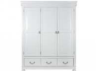 Sweet Dreams Storm White 3 Door Wardrobe Thumbnail